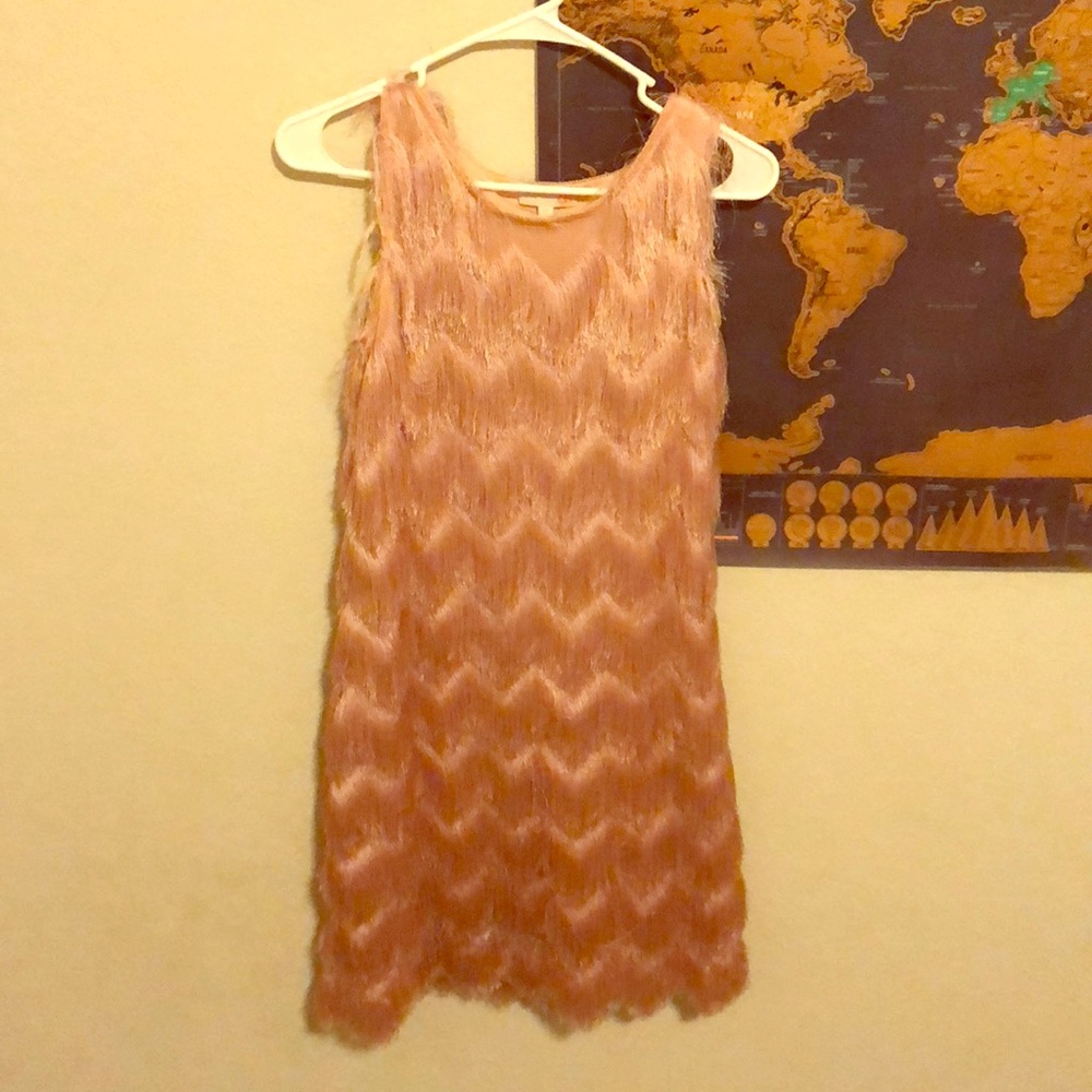 Pink Fringe Dress